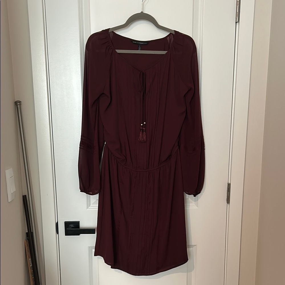 White House Black Market Burgundy Dress